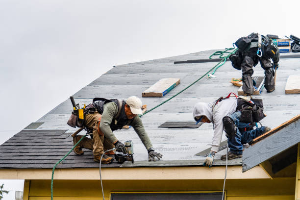 Professional Roofing technician working in Orangevale, CA